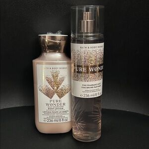 NEW 🆕 Bath & Body Works Pure Wonder 2-piece set / Mist & Body Lotion